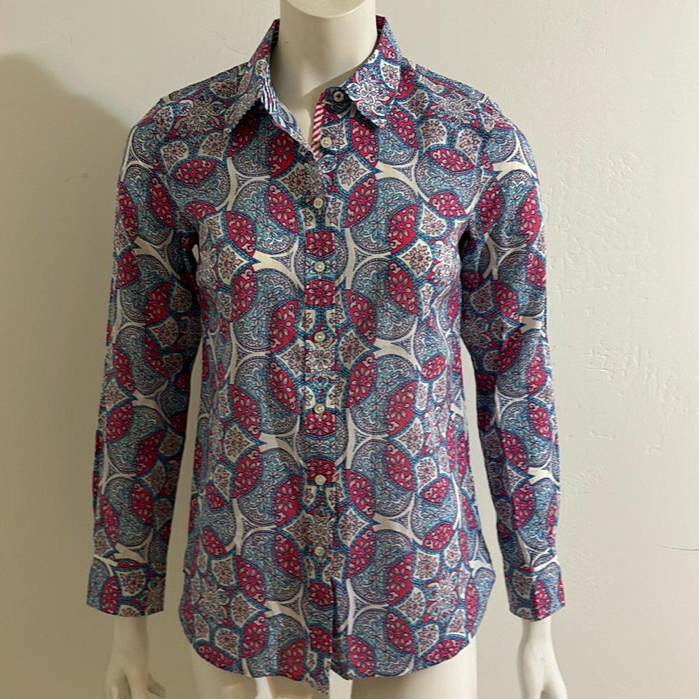 Printed Button Down Shirt - image 1